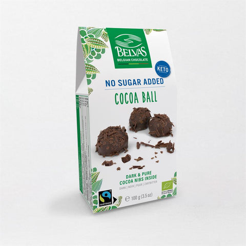Belvas Cocoa Balls No Sugar Added 100g